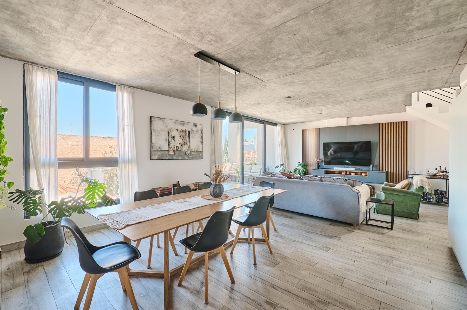 3-Bedroom, 4-Room Duplex Apartment for Sale with a Terrace and Open View in Villa Ortuzar