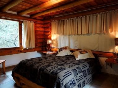 Log cabin 300 meters from the beach with a large lot
