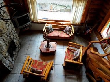 Log cabin 300 meters from the beach with a large lot