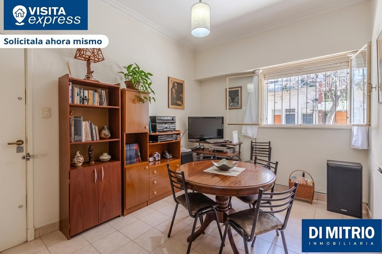 3-Room Apartment in Caballito, 42 m², with a Patio