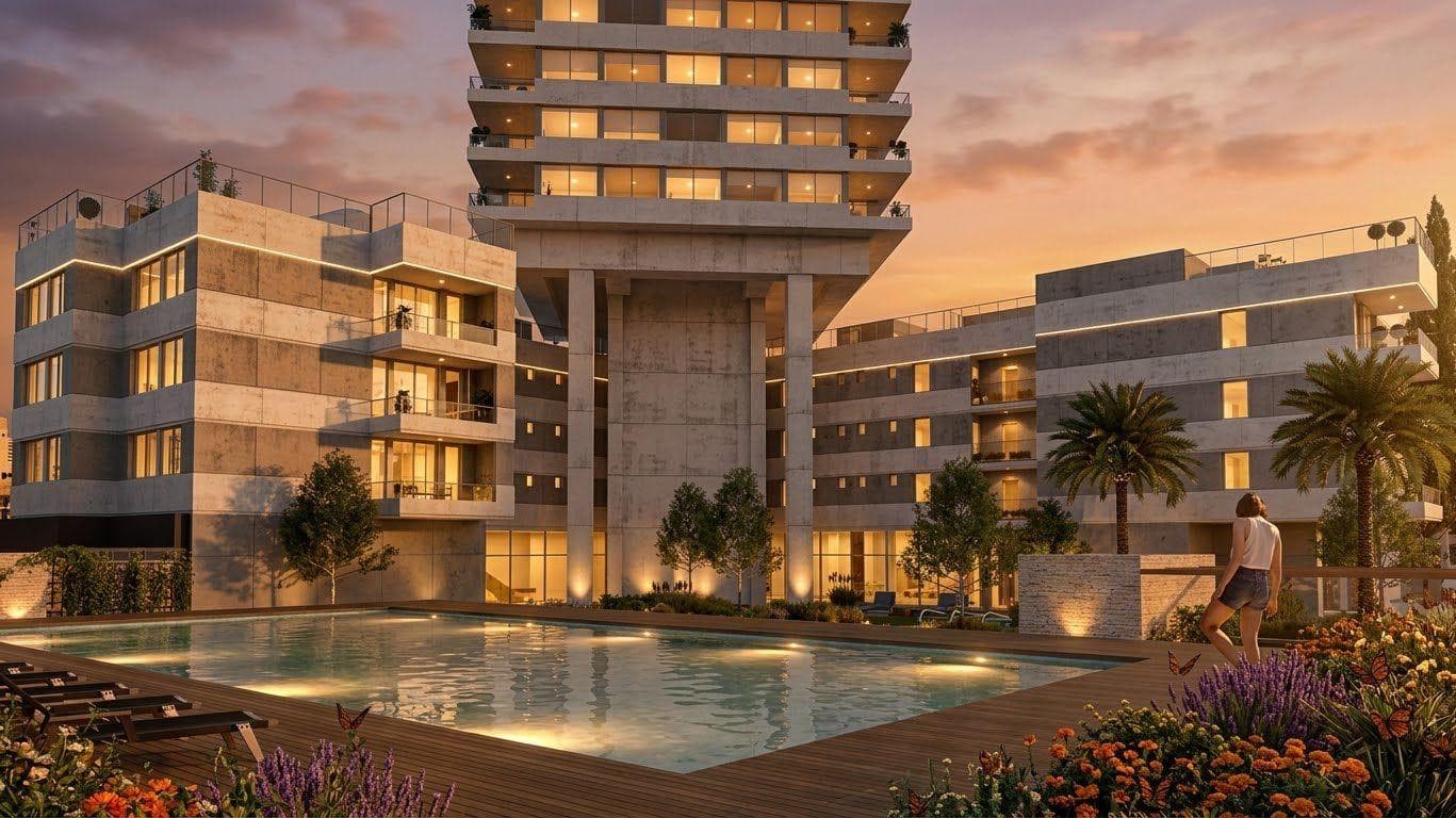 Two-bedroom apartment for sale on a high floor with garage and amenities in Puerto Norte