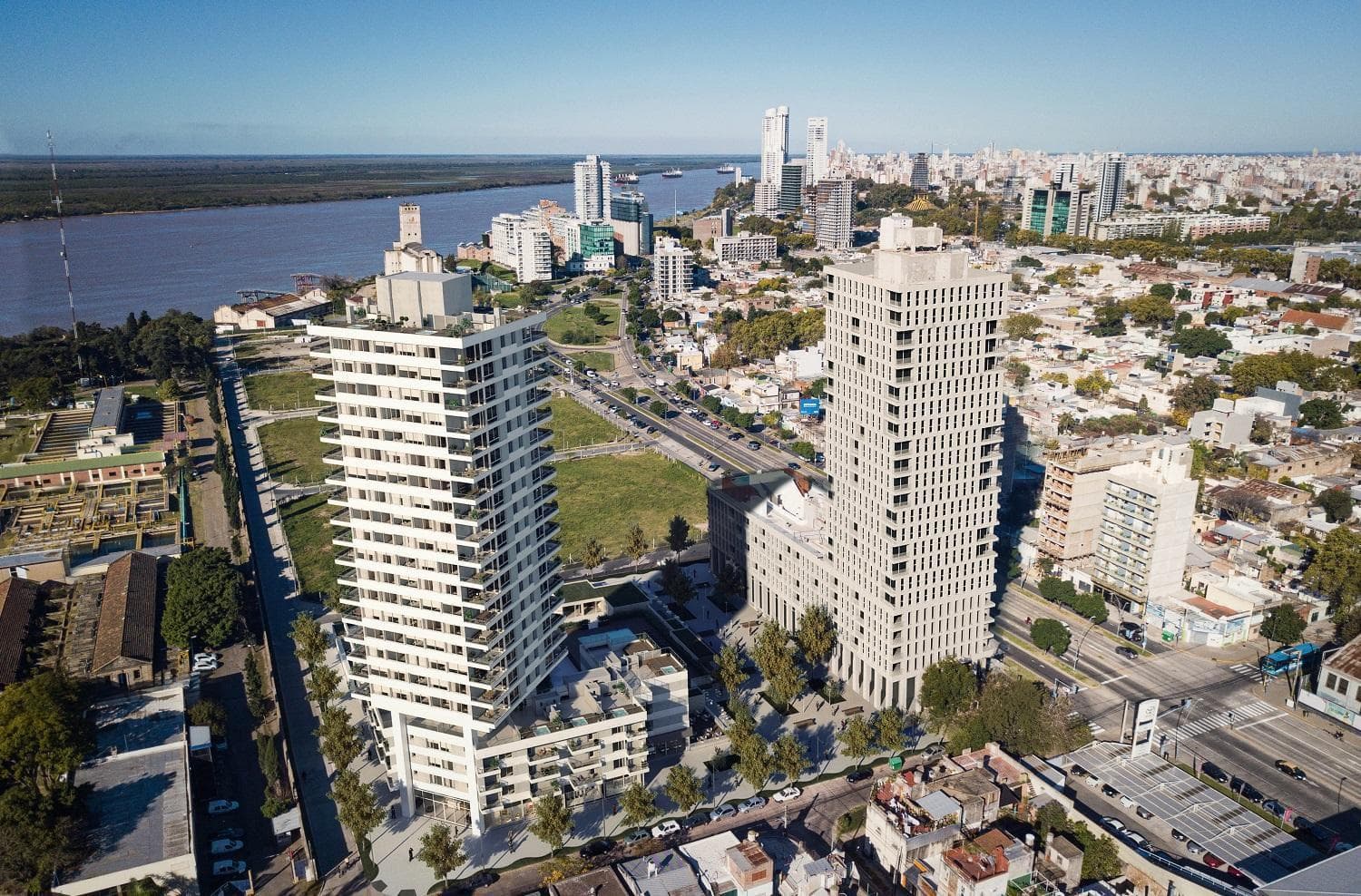 Two-bedroom apartment for sale on a high floor with garage and amenities in Puerto Norte