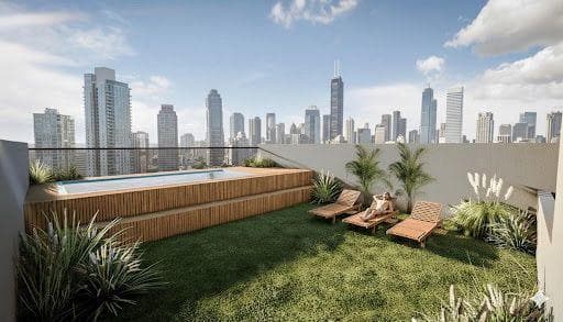 One-bedroom apartment for sale with amenities and a pool in Pichincha