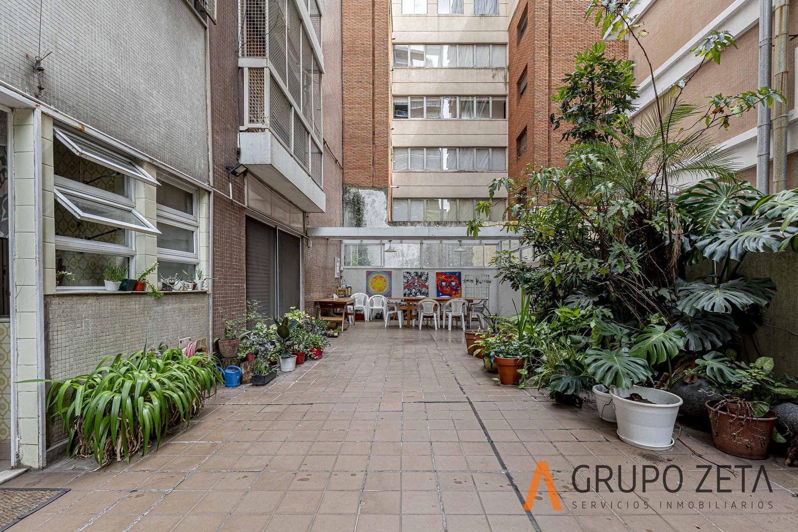 6 Units with Large Patios, a Grill, a Garage, and a Private Landings