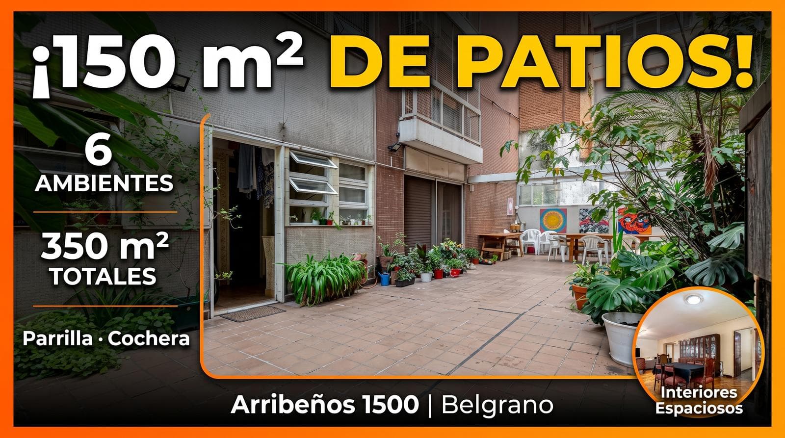 6 Units with Large Patios, a Grill, a Garage, and a Private Landings