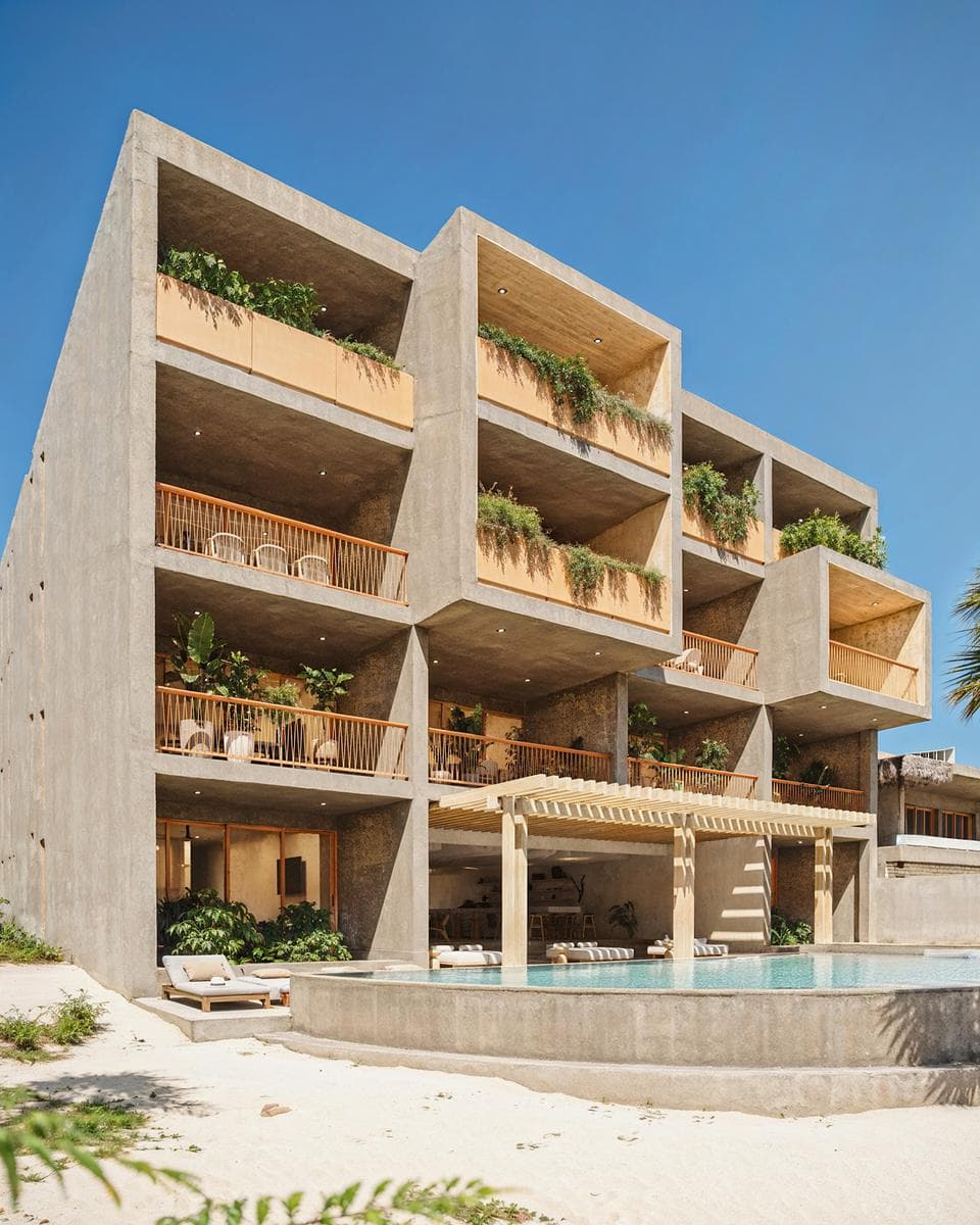 Depto 3 Recámaras Planta Baja con Jardín Frente al Mar, Tulum