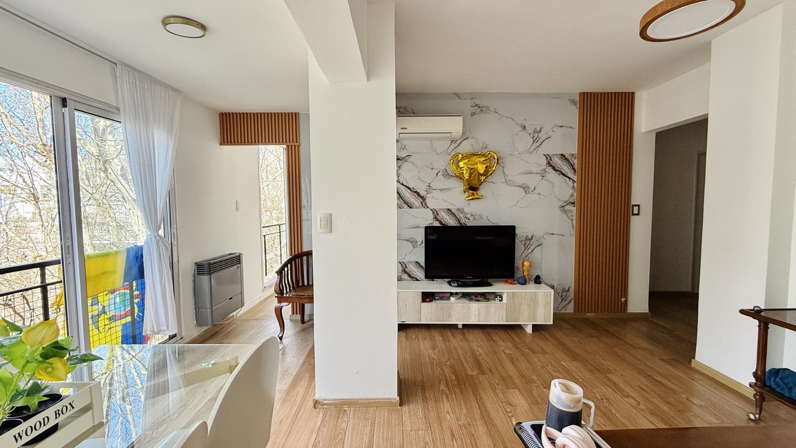 3-room apartment for sale with a balcony in Palermo