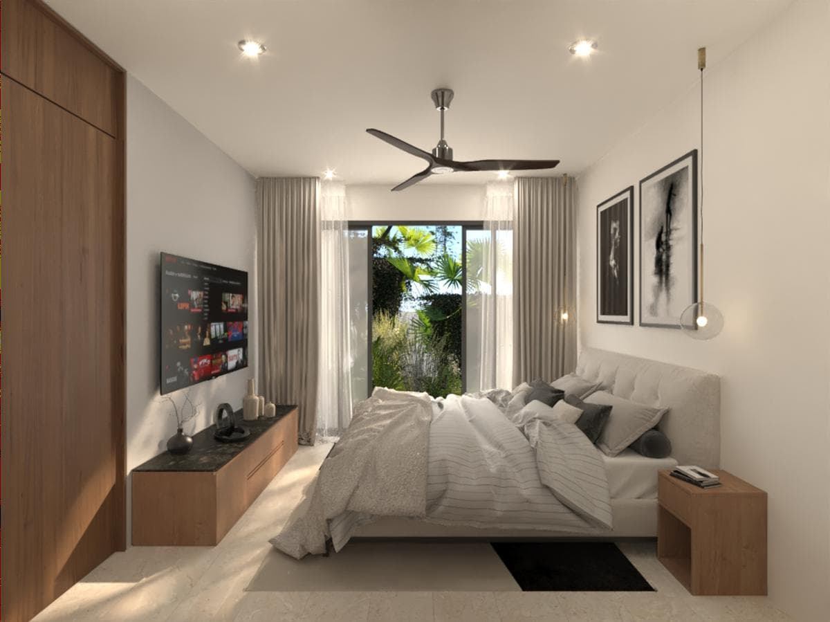 Ground-floor apartment for sale with a pool in Mérida, Yucatán, Temozón Norte.