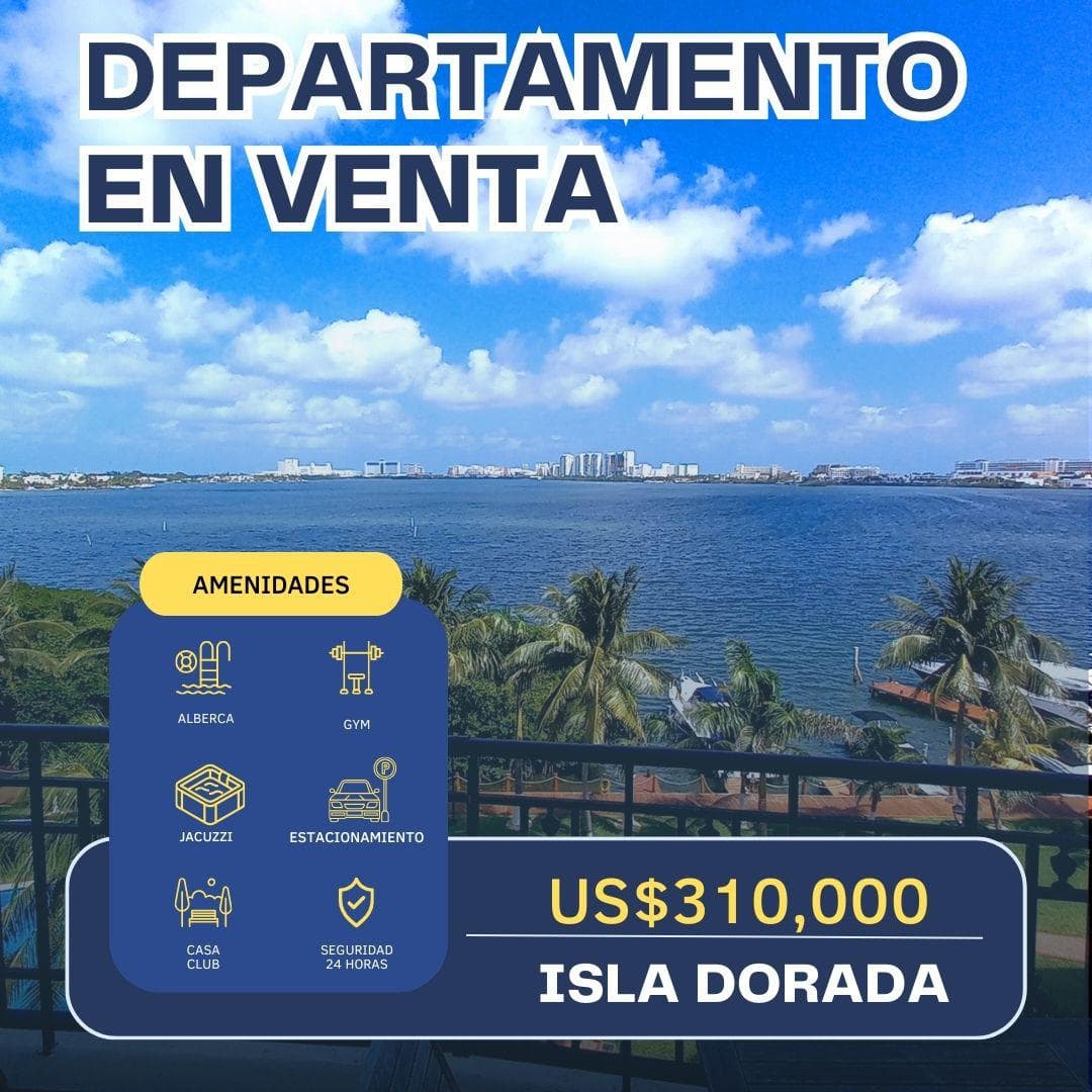 Apartment for Sale, 1 Bedroom, in Isla Dorada, Hotel Zone, Cancún.