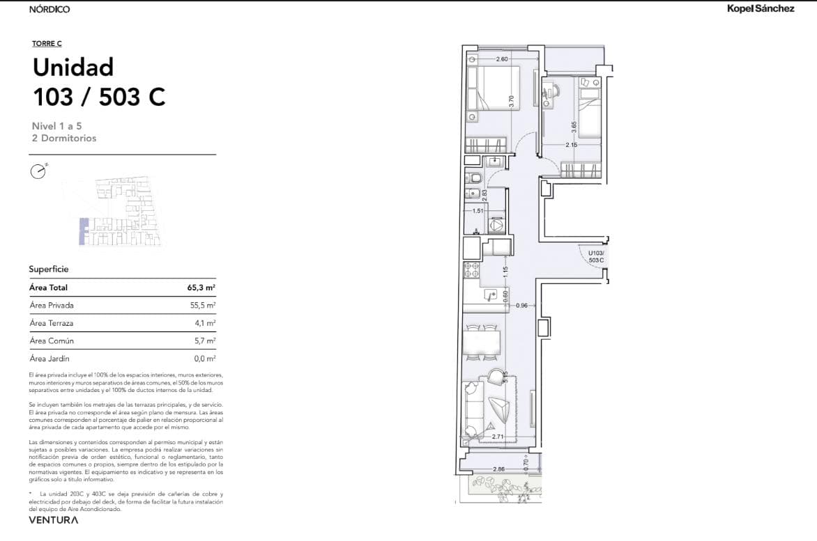 Apartment for Sale in the Nórdico Building