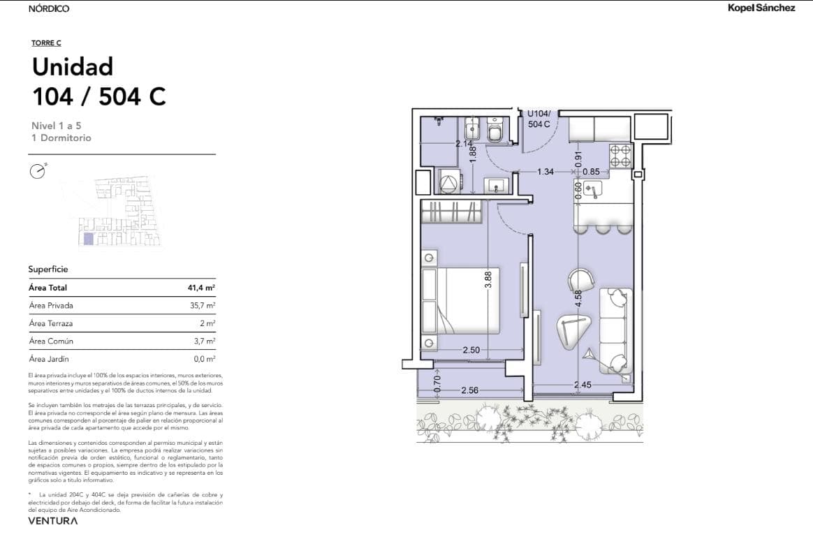 Apartment for Sale in the Nórdico Building