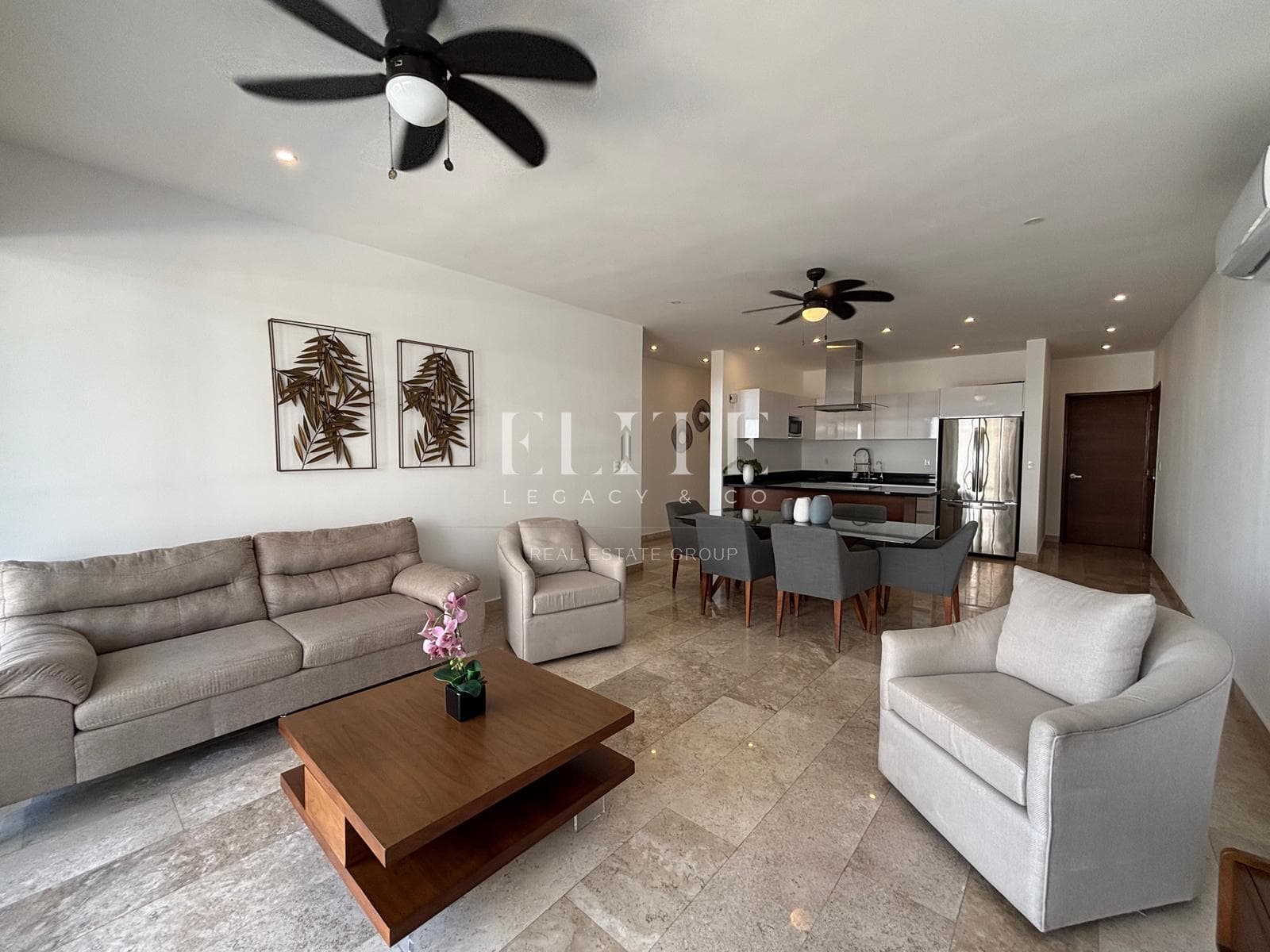 Departamento Amueblado de 3 Recámaras en Renta en Palmar Cancún