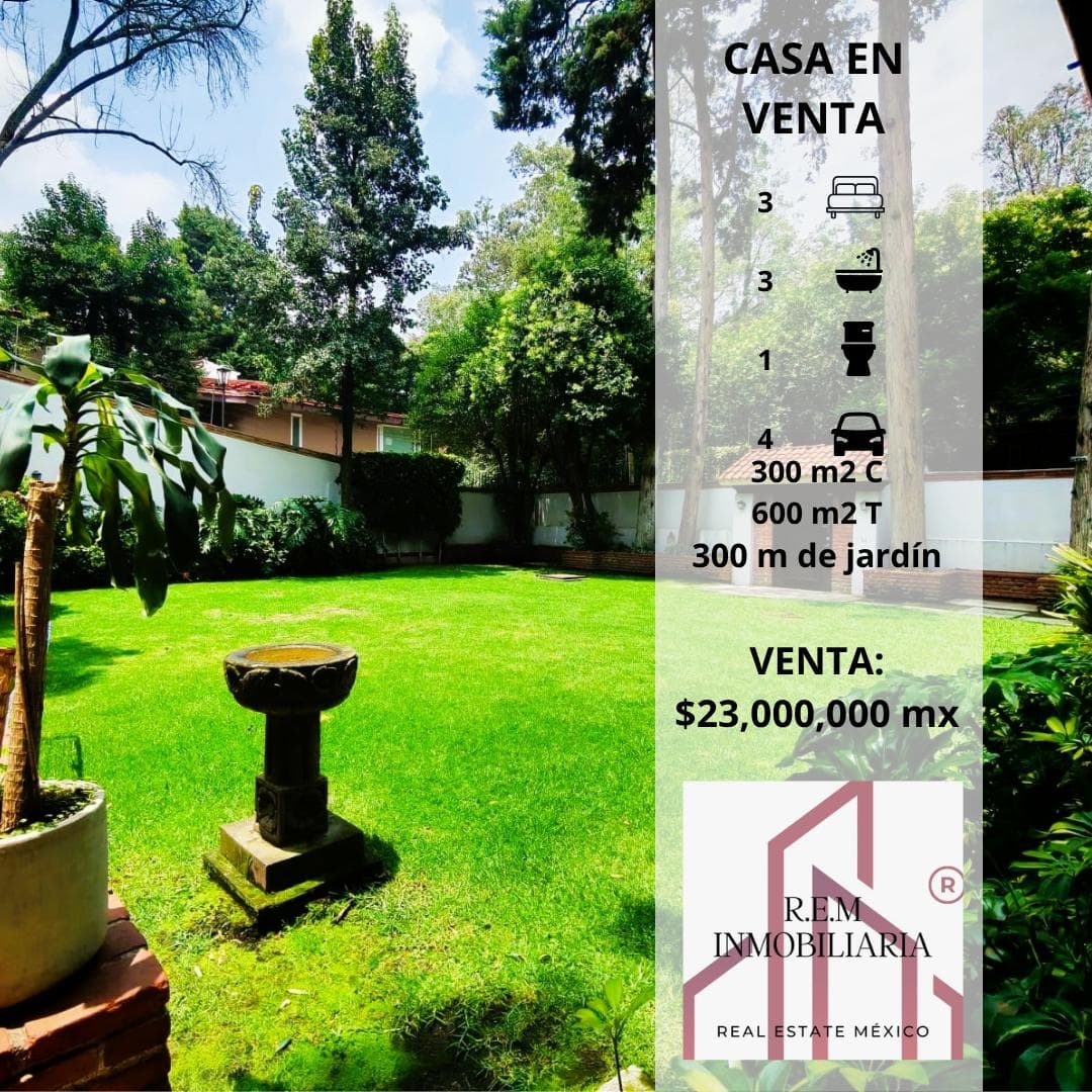 BEAUTIFUL, RECENTLY REMODELED HOUSE IN SAN JERÓNIMO LIDICE, 2 MINUTES FROM THE PERIFÉRICO
