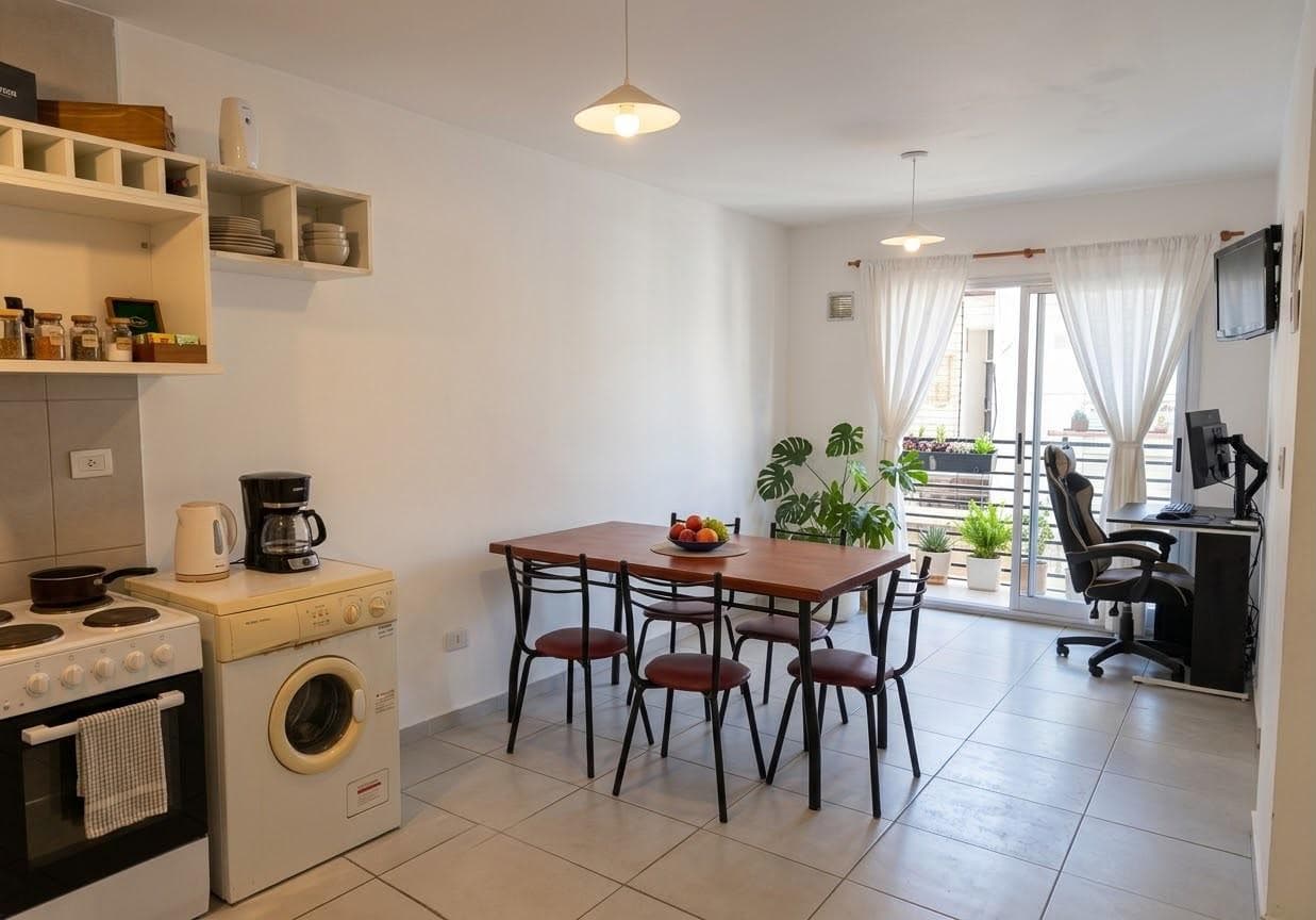 One-bedroom apartment for sale, facing the back, in downtown Rosario