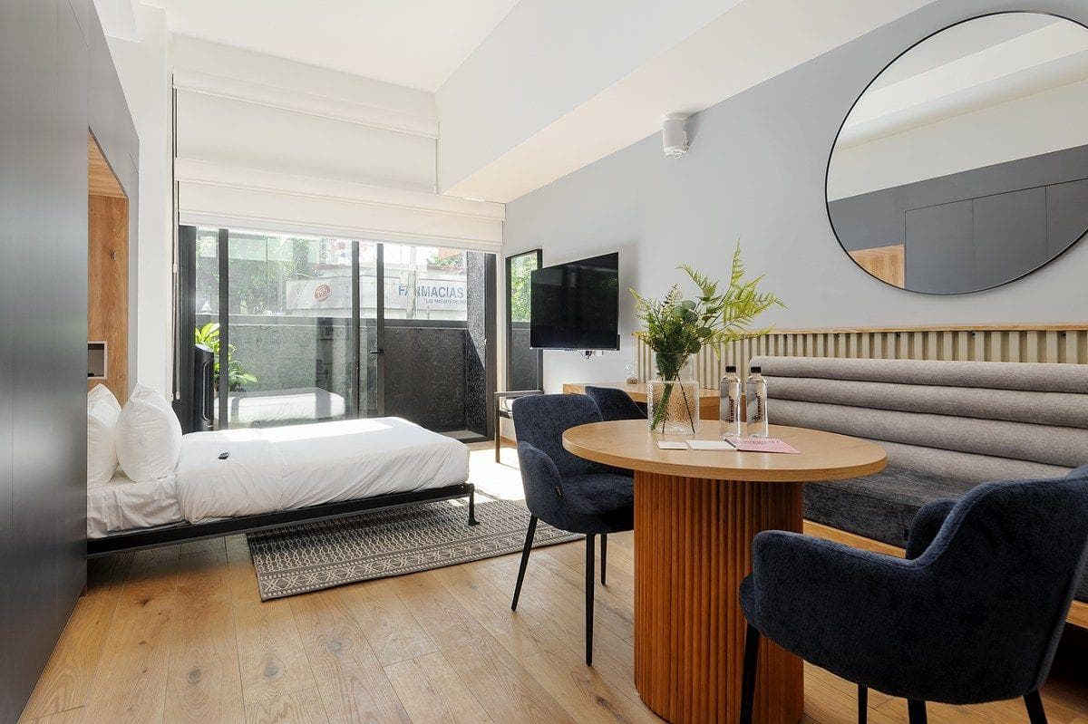 Loft en Venta Amueblado con Balcón en Roma Norte, Cuauhtémoc