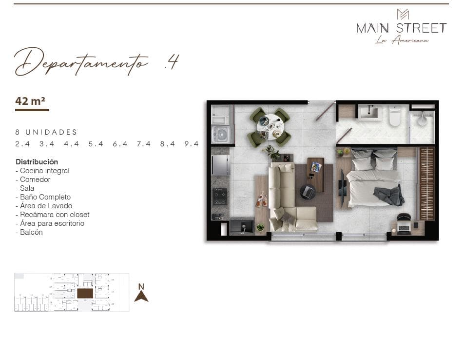 Departamento en Arcos Vallarta