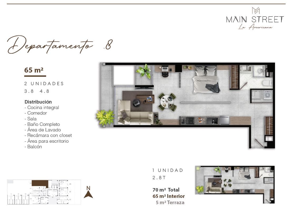Departamento en Arcos Vallarta