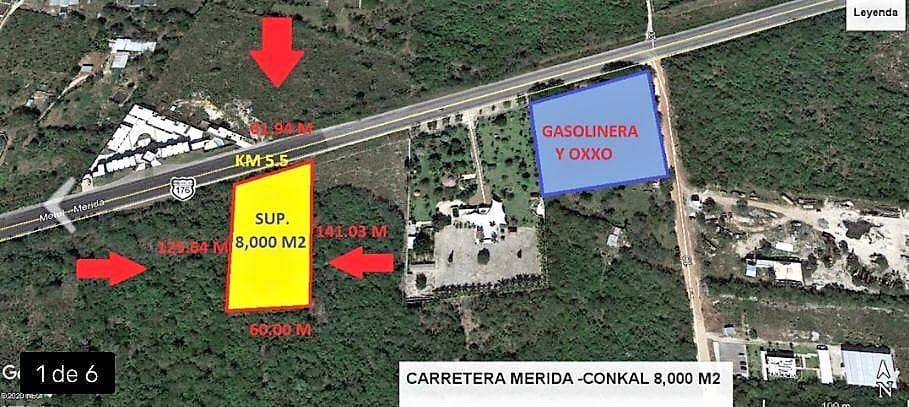 8,000-square-meter lot on the Mérida–Motul highway at Km 5.5