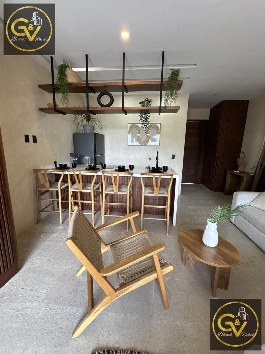 Departamento en Venta de 1 habitación en Puerto Morelos a pasos del Mar
