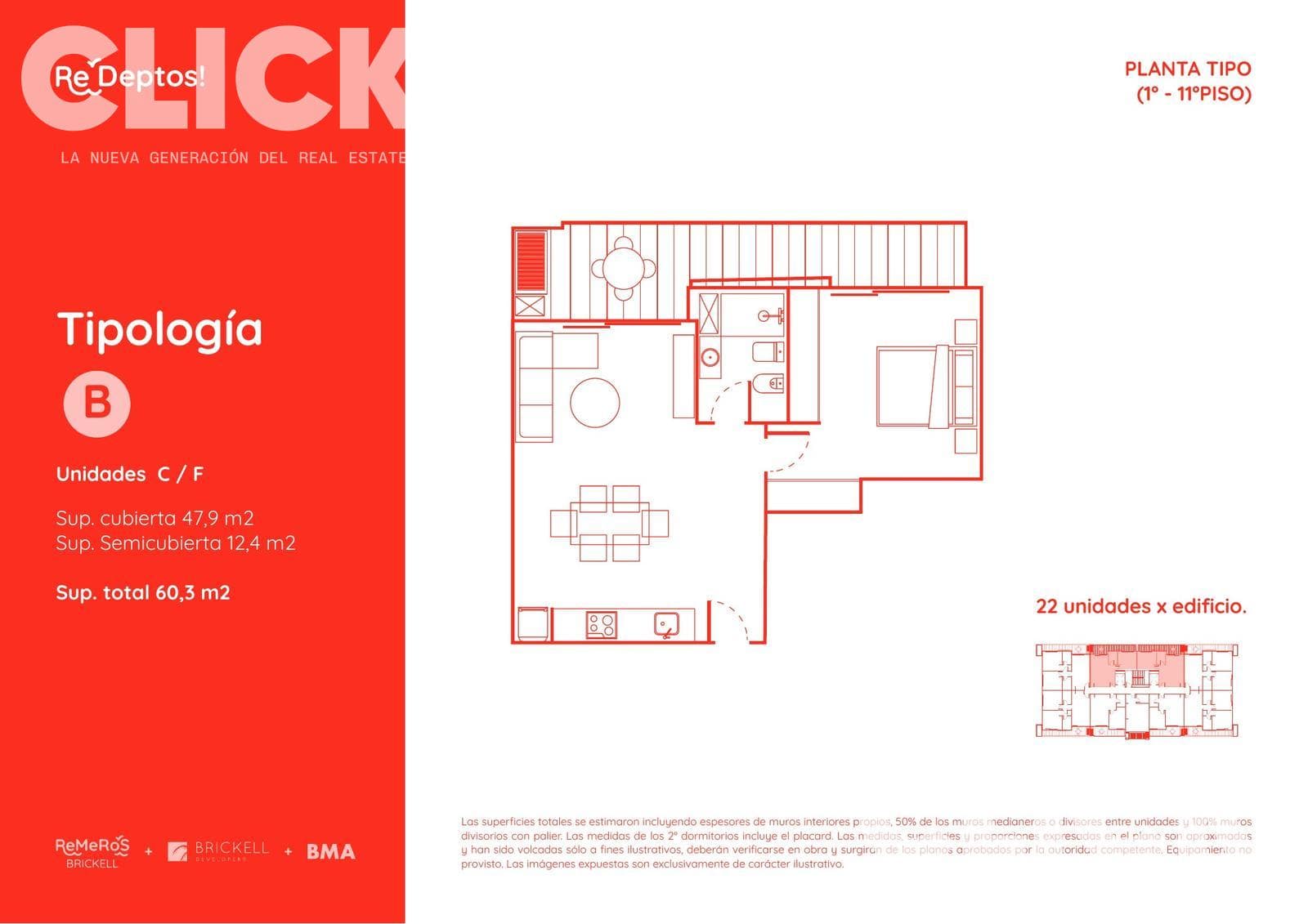 Apartment in Tigre—3 rooms, Remeros Brickell