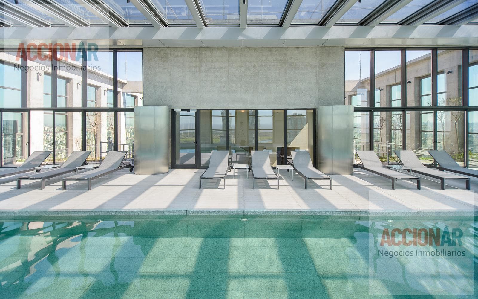 Luxury studio apartment with amenities and a balcony offering an excellent view