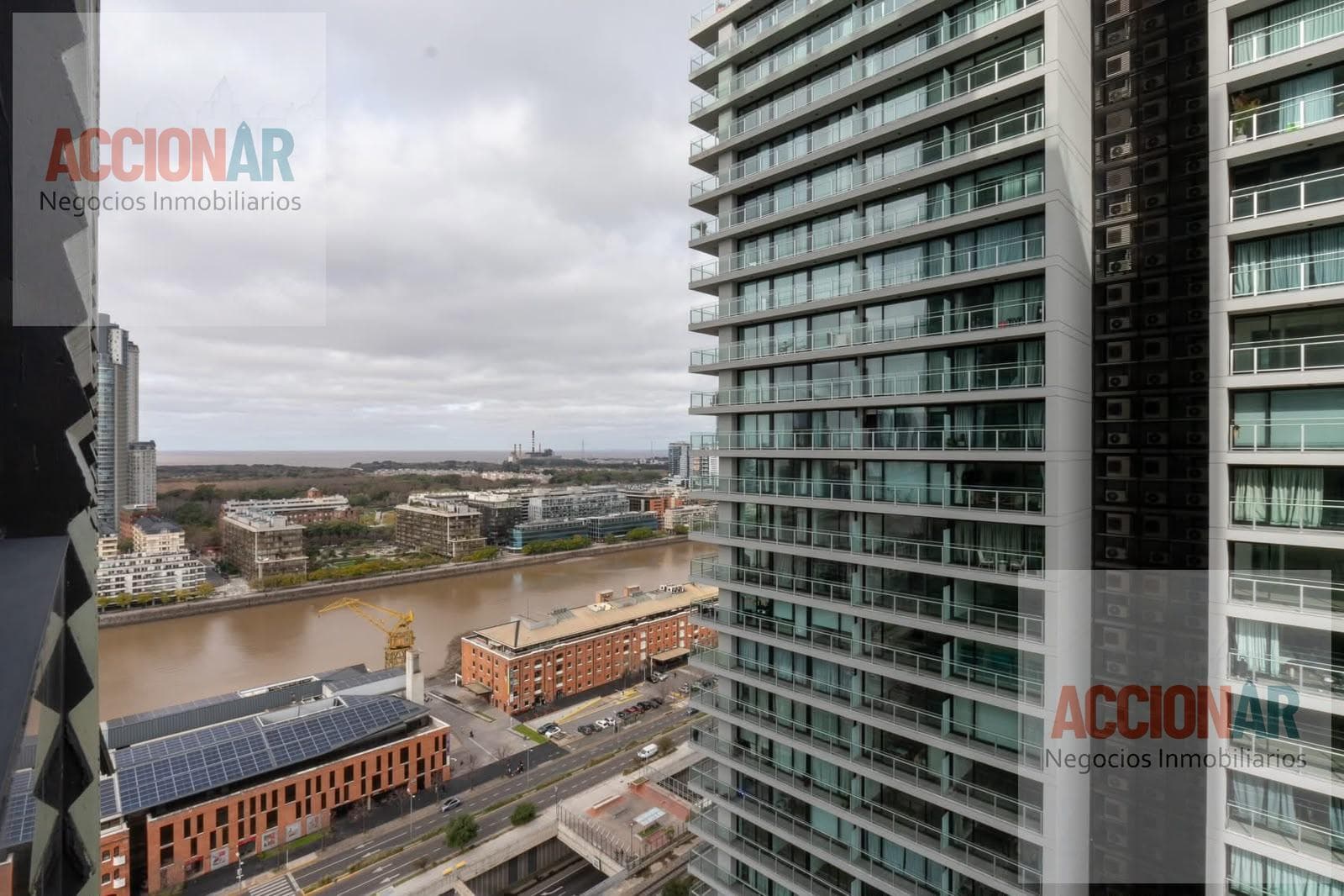 Luxury studio apartment with amenities and a balcony offering an excellent view