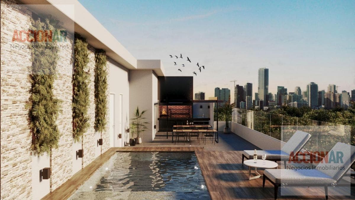 Brand-new apartment with its own terrace and grill; building with amenities