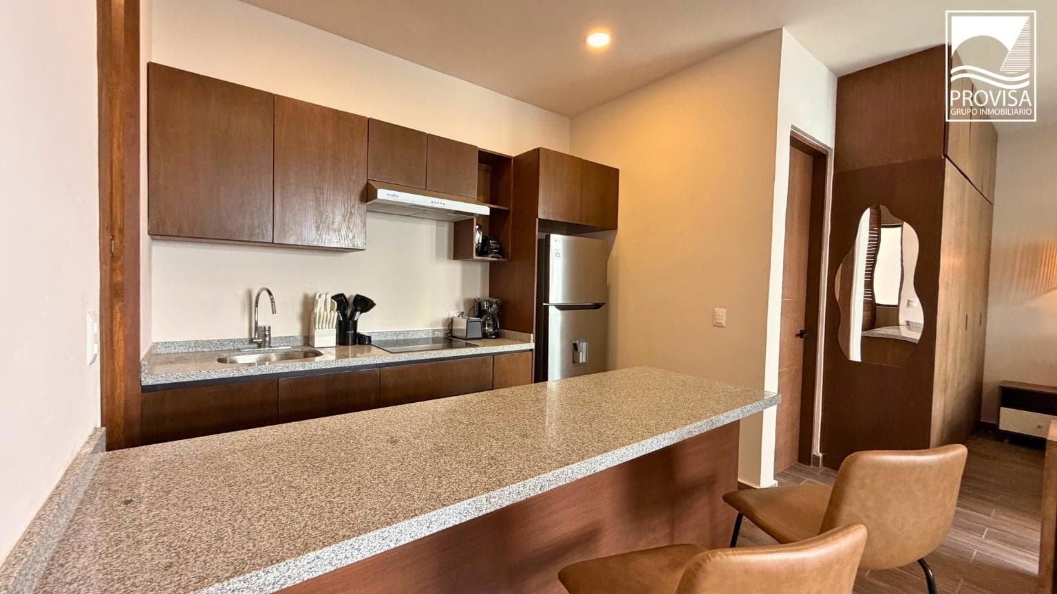 New, furnished studio apartment for sale in Tulum