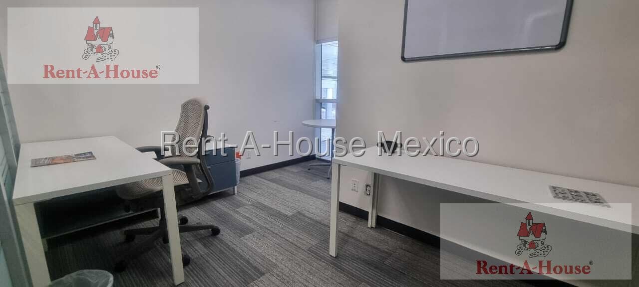 Furnished Office for Rent in Álvaro Obregón, Santa Fe, RT 27-1023.