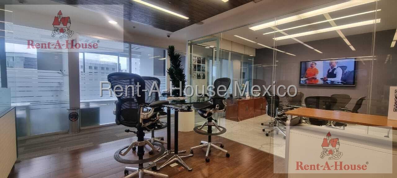 Furnished Office for Rent in Álvaro Obregón, Santa Fe, RT 27-1023.