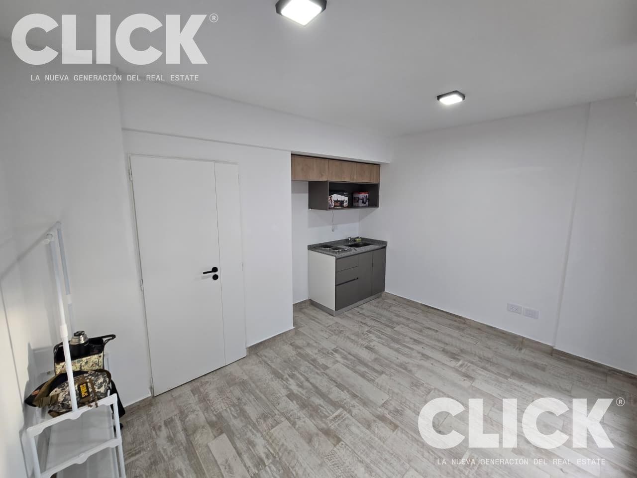 Brand-new studio apartment with a patio in Villa del Parque