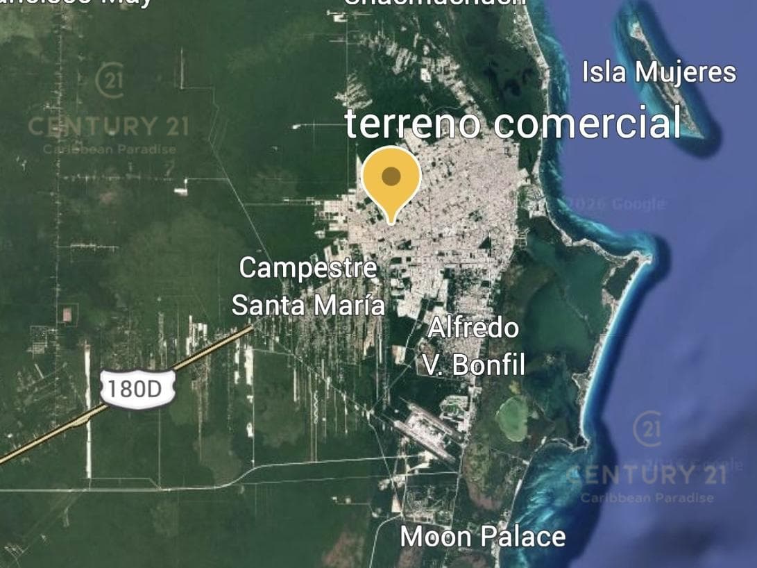 Land for Sale | COMMERCIAL USE | 536 M2 | Corner Lot | Cancun C2222