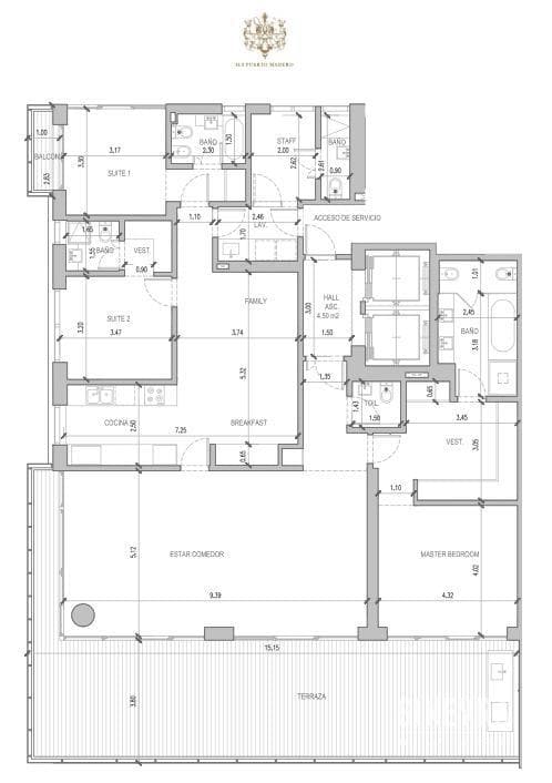 Apartment for Rent, 4 Rooms, SLS LUX. Puerto Madero.