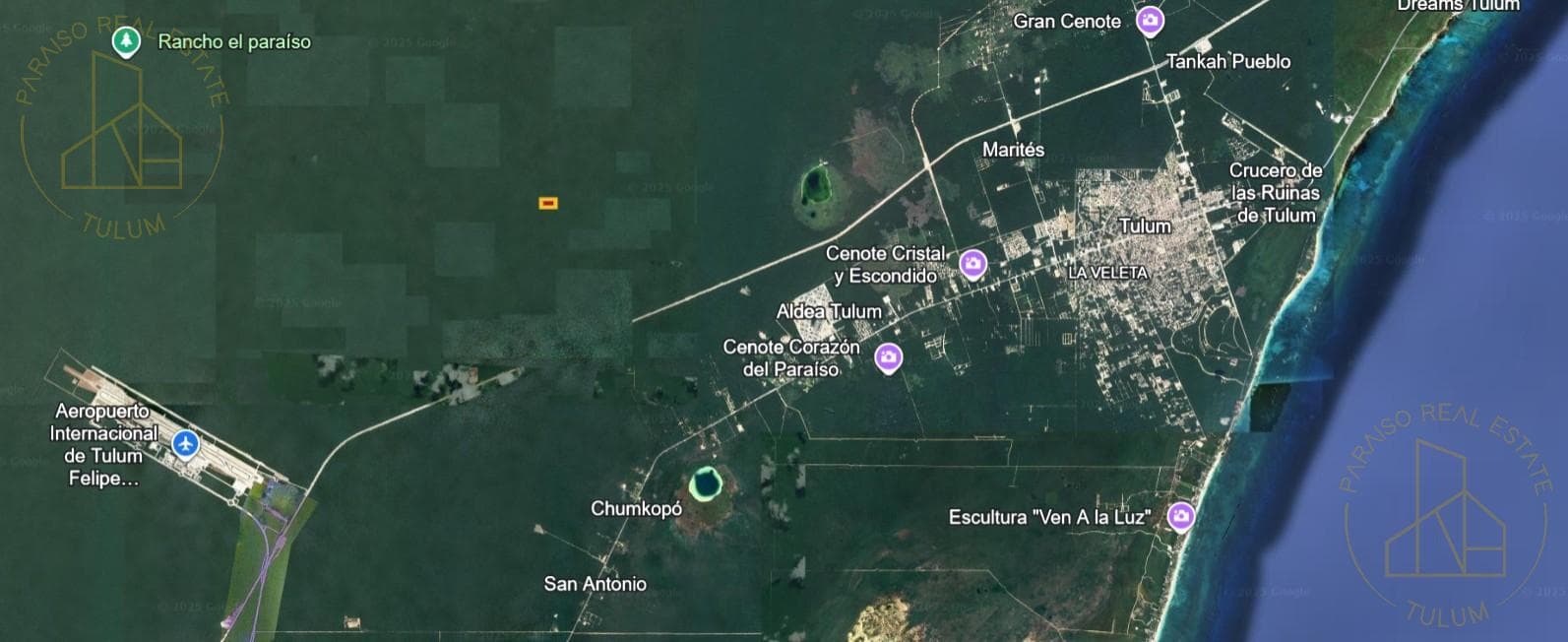 5 hectares in Tulum, Colonia Crystal. Available for rent by the hectare—price negotiable