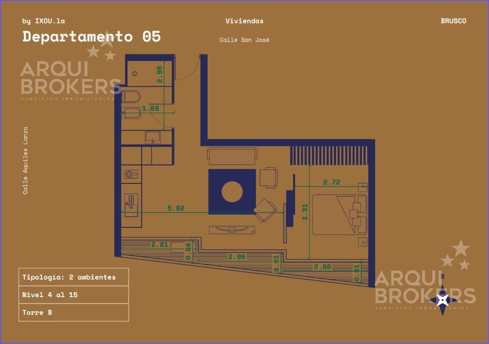 1-Bedroom Apartment for Sale in Centro - 1105B