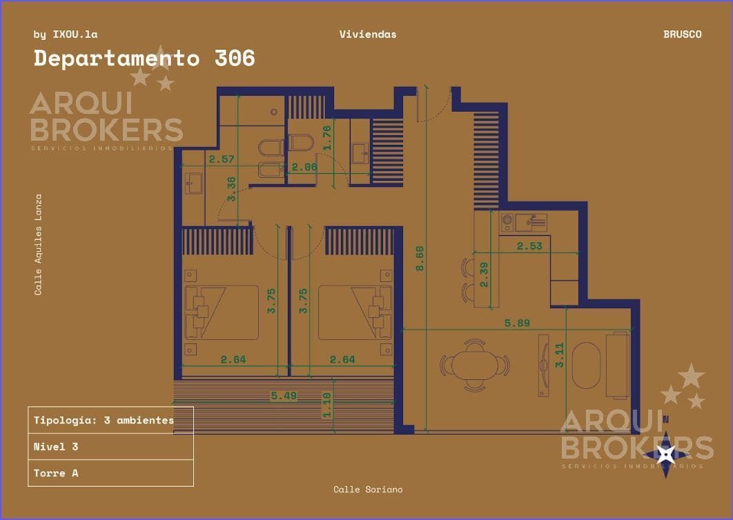 2-Bedroom Apartment for Sale in Downtown - 306A