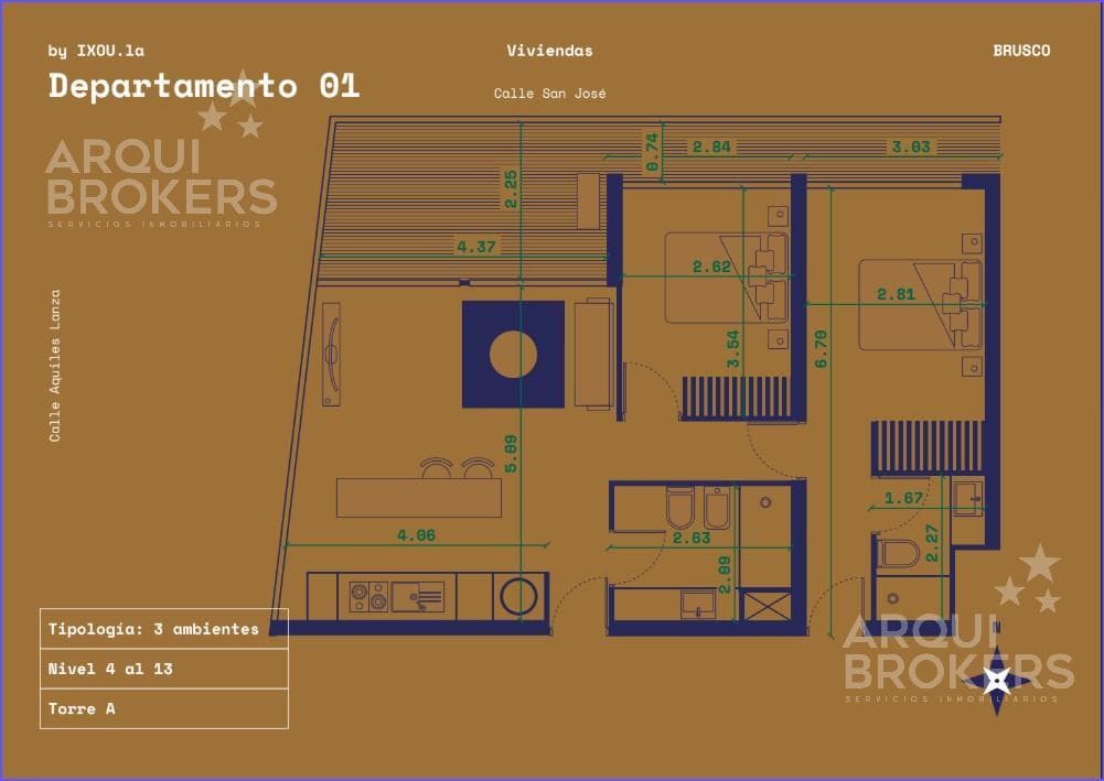 2-Bedroom Apartment for Sale in Downtown - 1201A