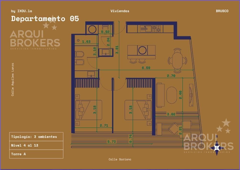 2-Bedroom Apartment for Sale in Downtown - 1205A