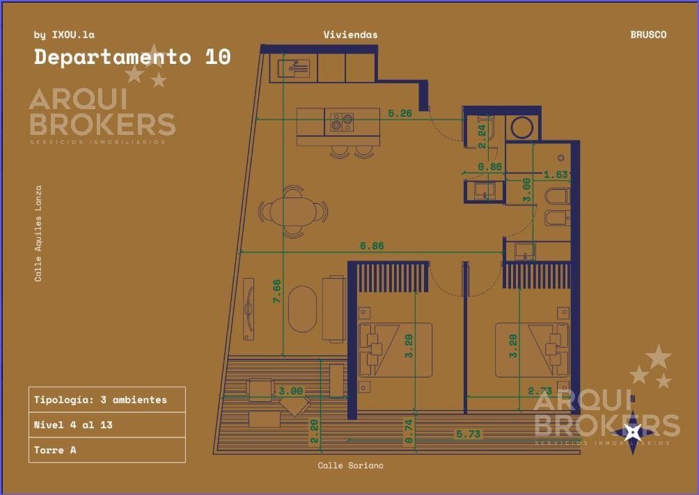 2-Bedroom Apartment for Sale in Downtown - 1110A
