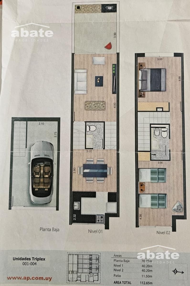 Modern House for Sale in Pocitos: 2 Bedrooms and Garage