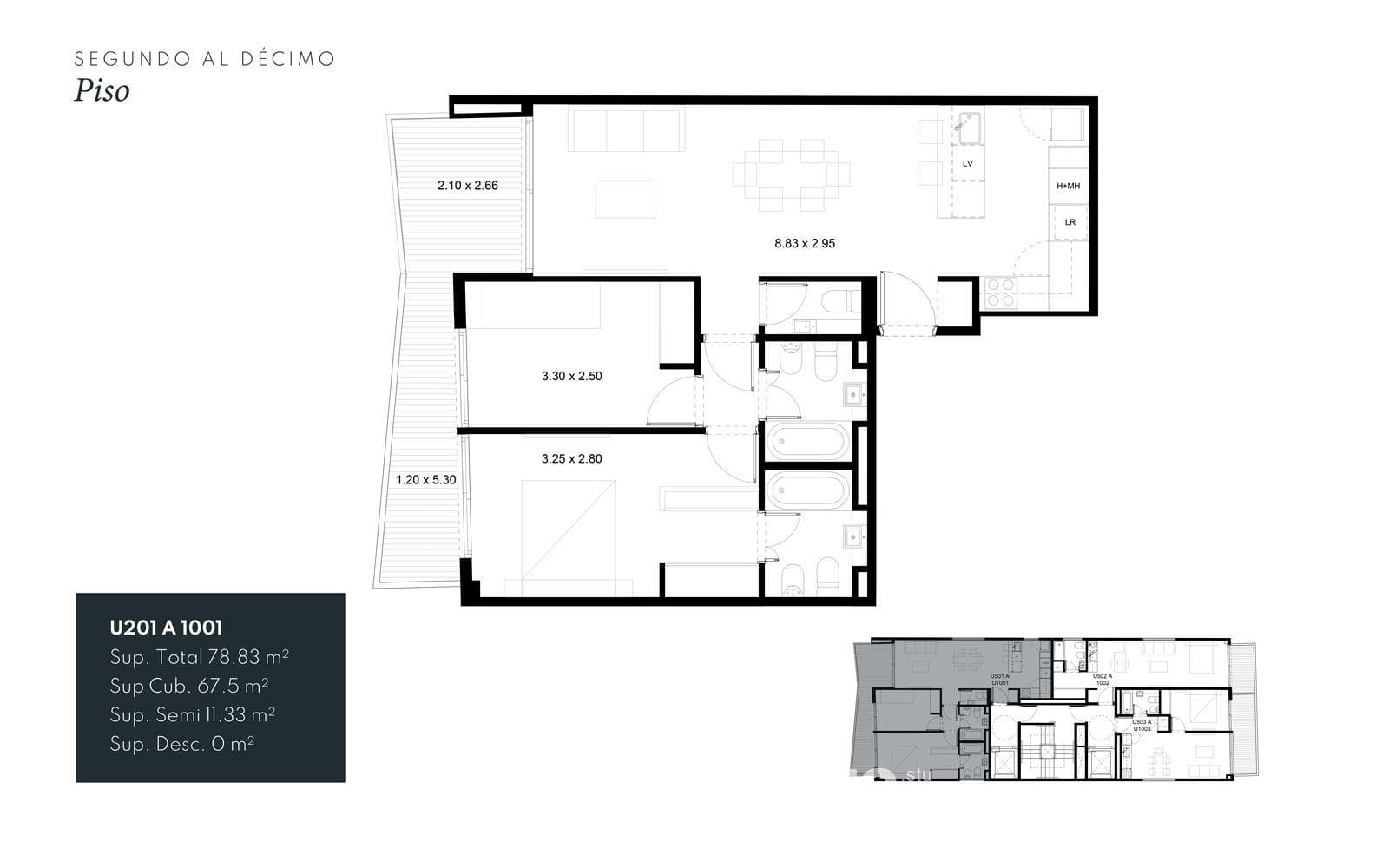 Brand-new 3-room apartment for sale in Coghlan
