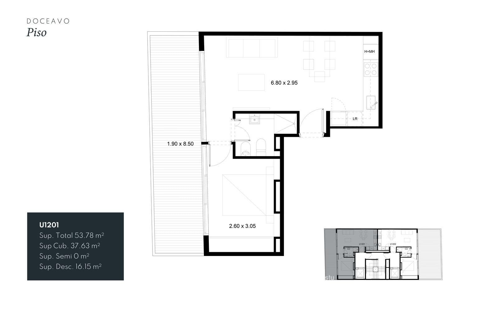 Brand-new 3-room apartment for sale in Coghlan
