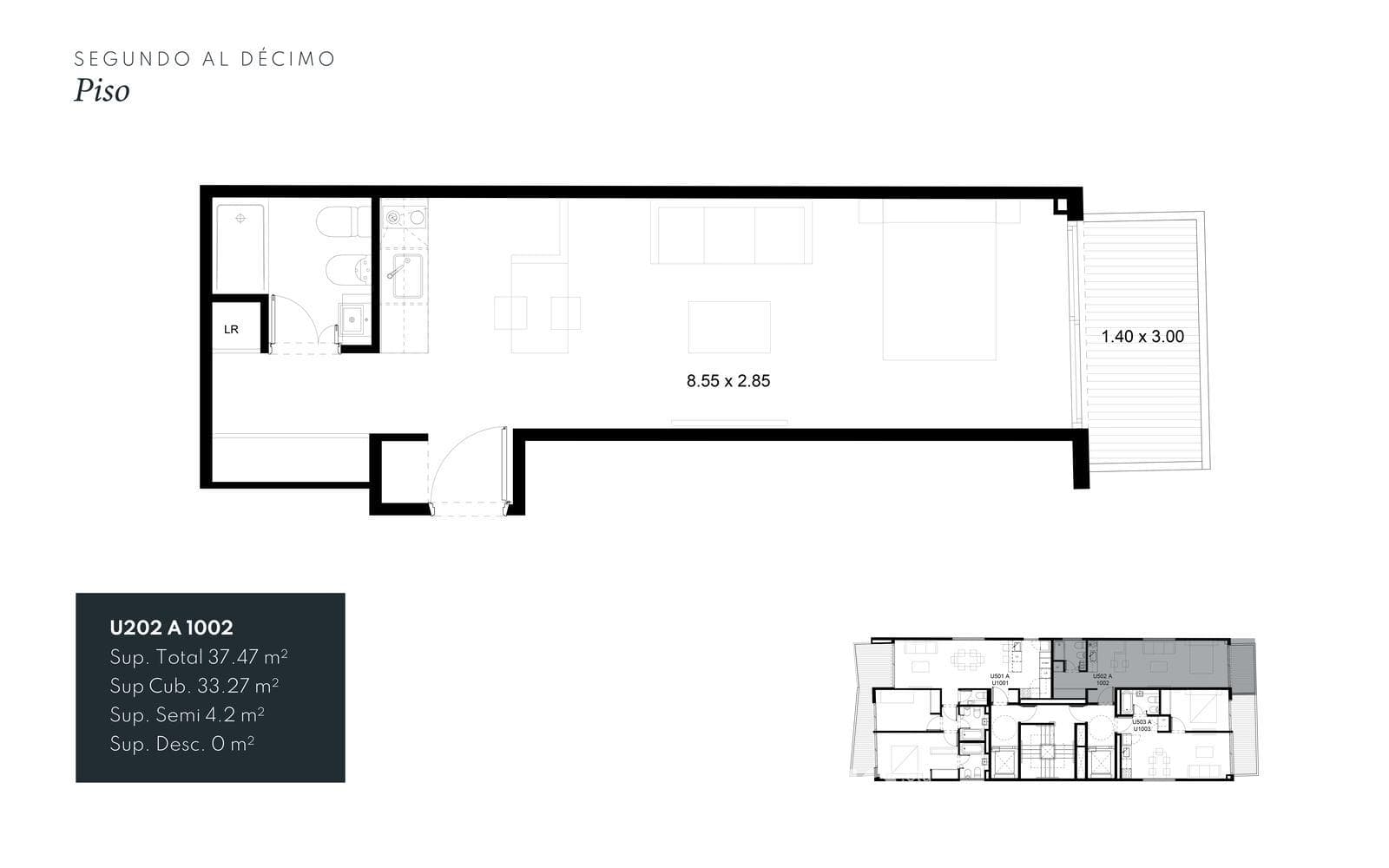 Brand-new 4-room apartment for sale in Belgrano