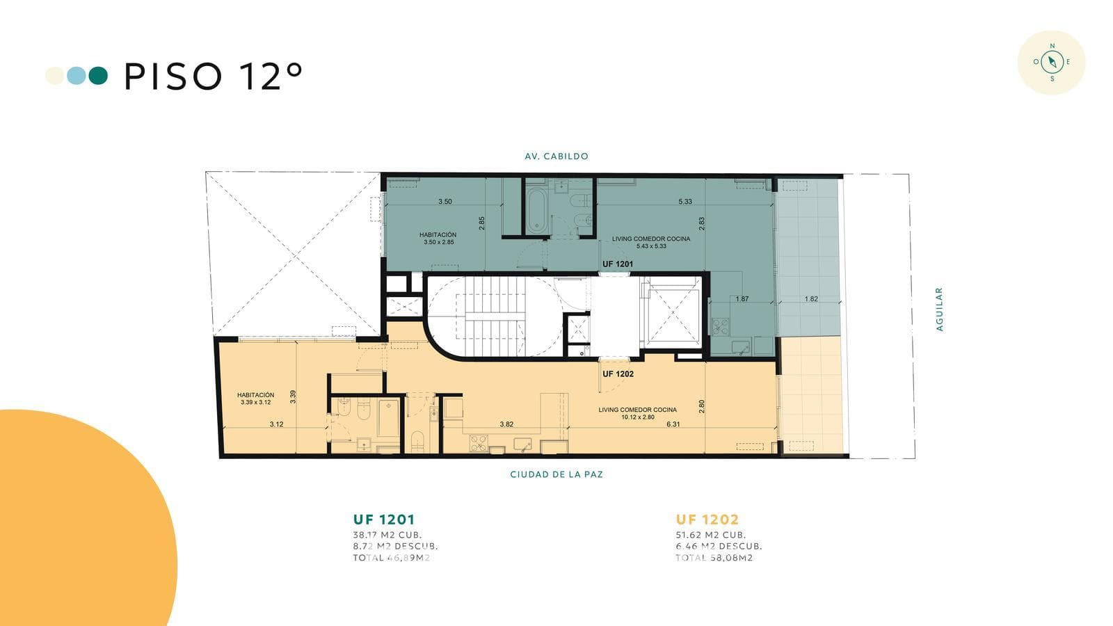 2-room apartment for sale in Belgrano