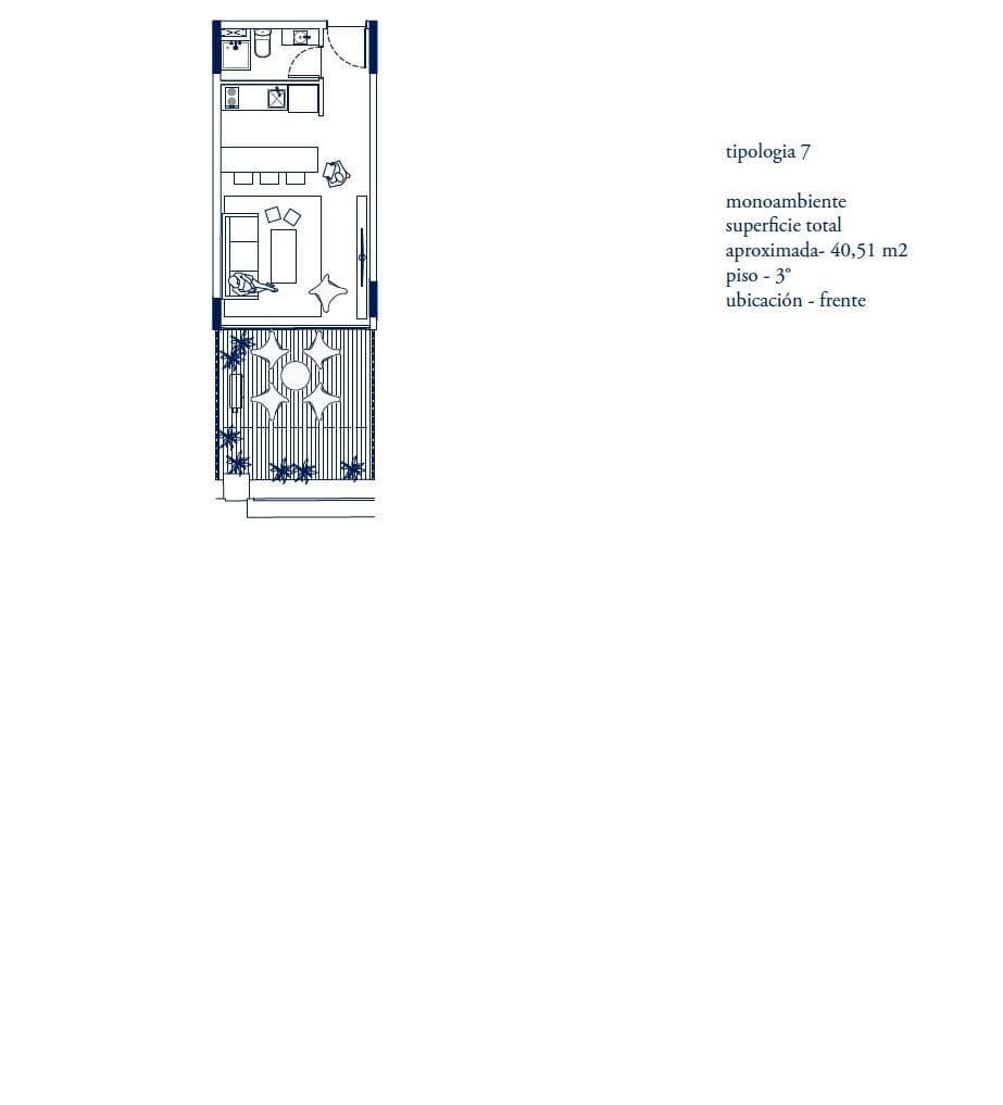 Studio apartment for sale in San Telmo with financing available
