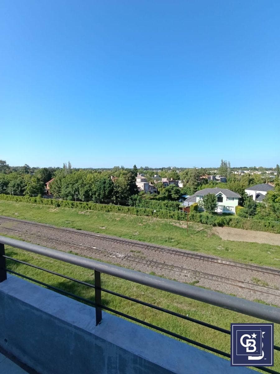 Studio apartment for sale with a balcony and barbecue in the Zug Verdi Complex, Pilar