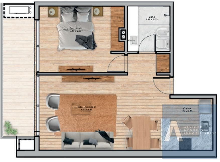 1-Bedroom Apartment for Sale, Buceo AP6251073