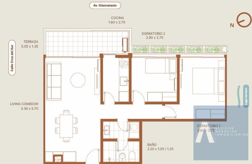 2-Bedroom Apartment for Sale, Lagos de Carrasco - AP7377636 - 110 TA