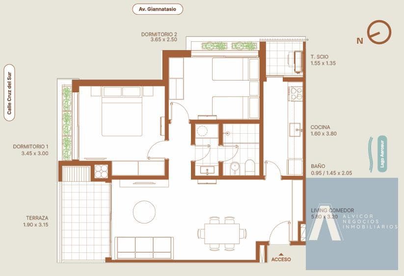 2-Bedroom Apartment for Sale, Lagos de Carrasco - AP7635807 - 208 TA