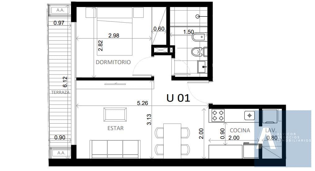1-Bedroom Apartment for Sale in Cordón, Montevideo AP7876058 - 101